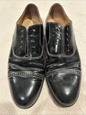 Bruno Magli Men's Black Leather Dress shoes